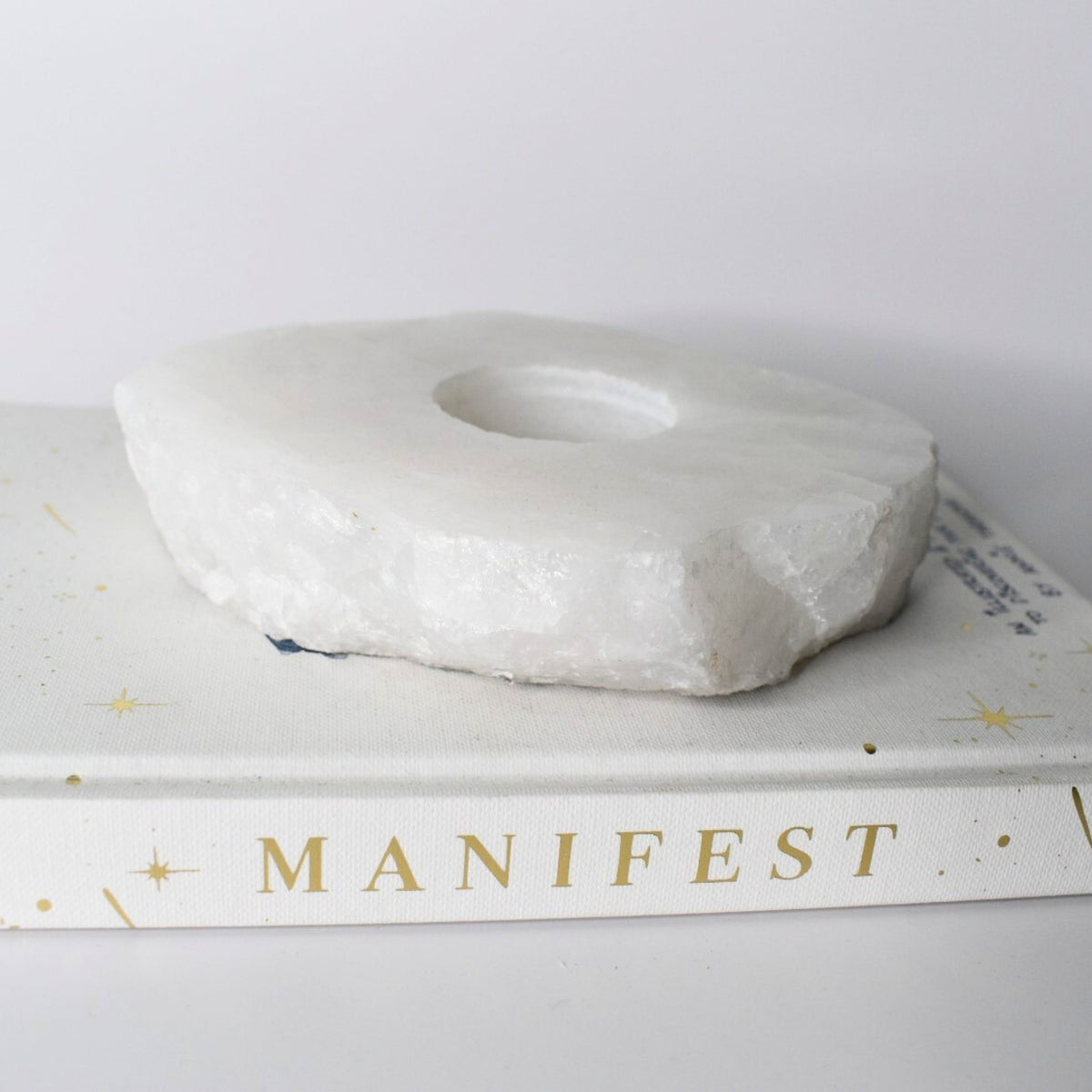 Clear Quartz Tealight Holder - Althaea Soul